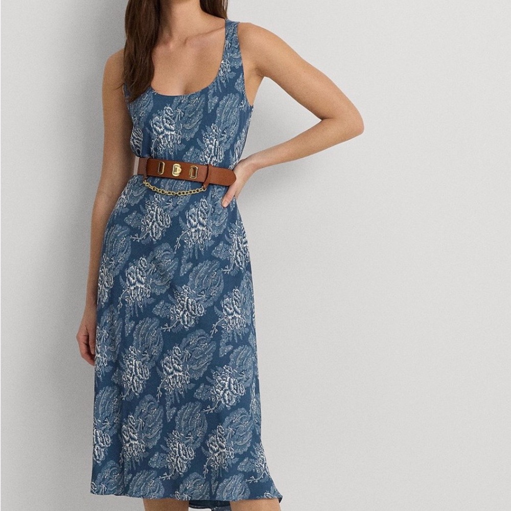 Ralph Lauren Blue Floral Dress